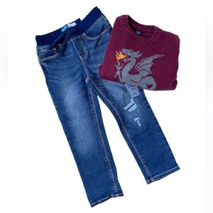 Baby Gap Sweater & NWT Old Navy Jeans, Toddler 4